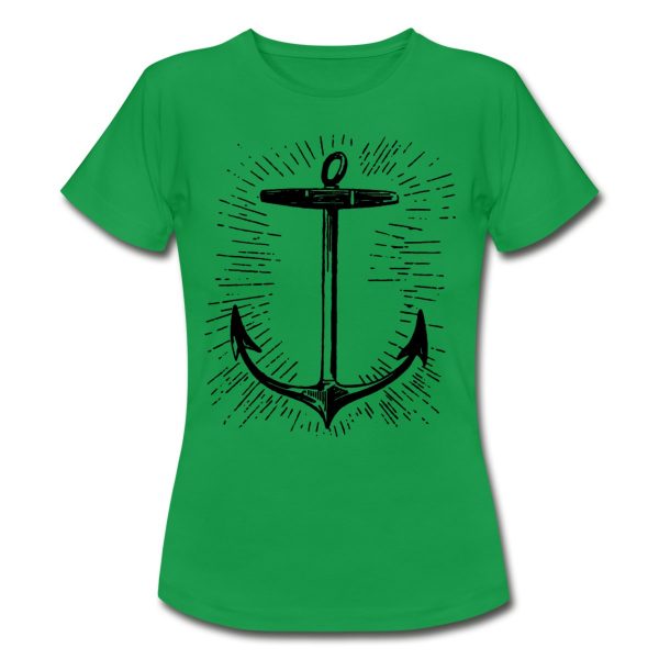 Women's Tee with Vintage anchor print